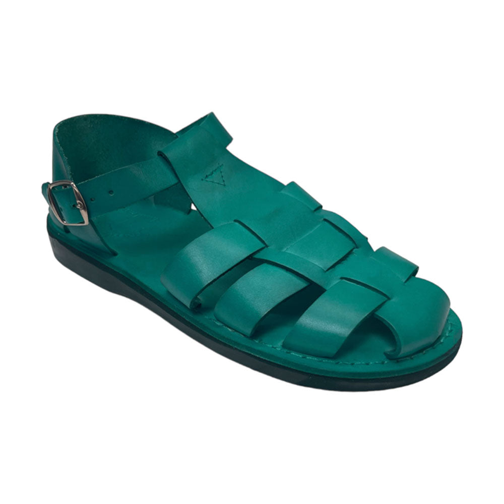 Batimag Turquoise Leather Fisherman Sport Sandal