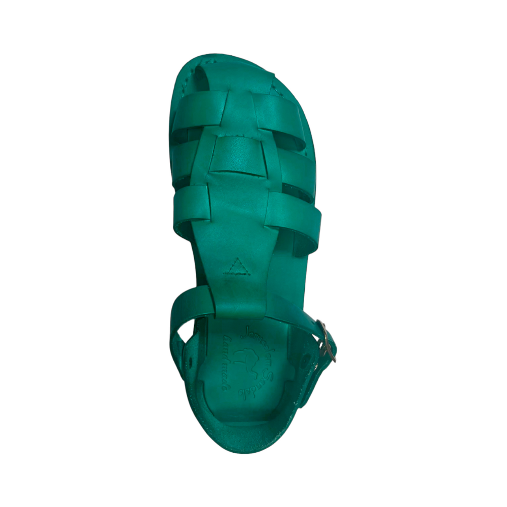 Batimag Turquoise Leather Fisherman Sport Sandal - Image 2