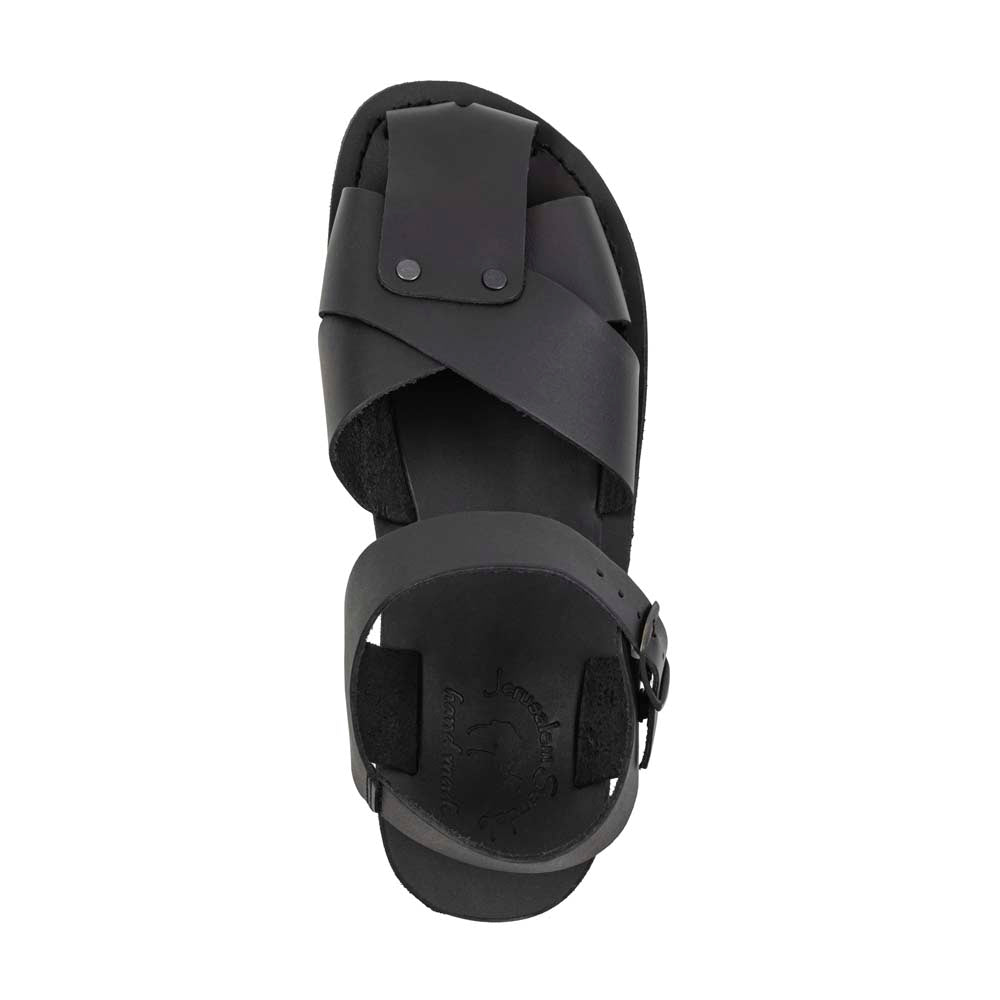 Batimag Black Leather Shielded Sandal - Image 3