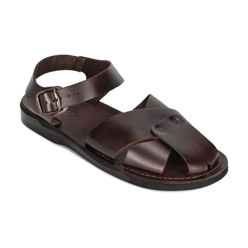 Batimag Brown Leather Shielded Sandal