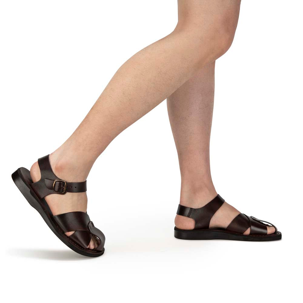 Batimag Brown Leather Shielded Sandal - Image 2