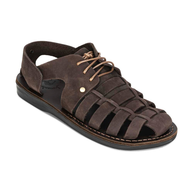 Batimag Brown Nubuck Leather Riverside Explorer Sandal