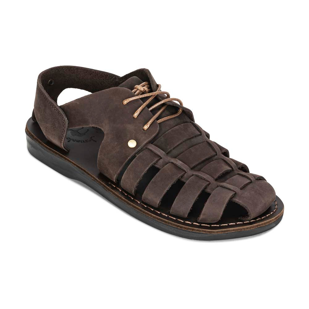 Batimag Brown Nubuck Leather Riverside Explorer Sandal