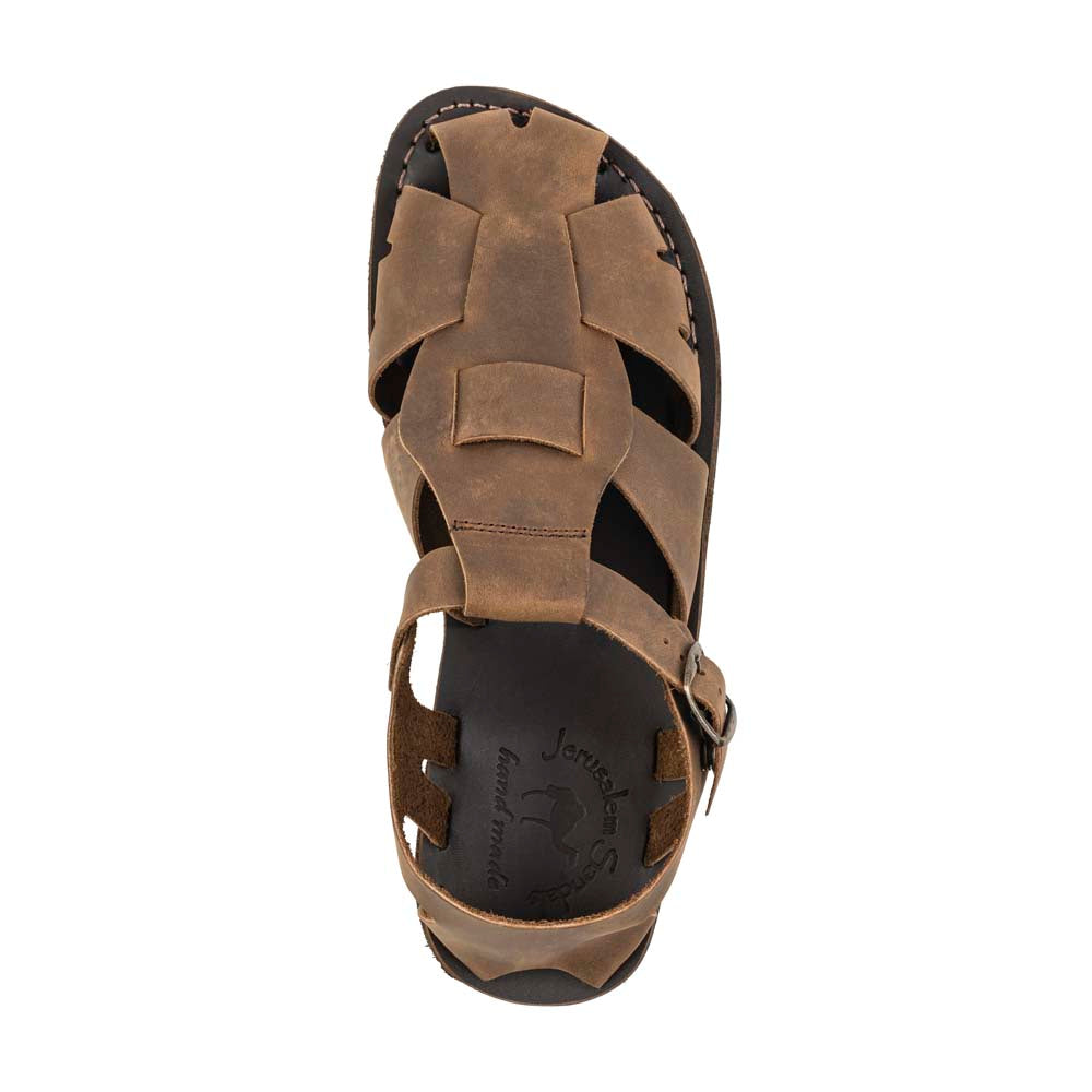 Batimag Oiled Brown Leather Nomad Sandal - Image 3